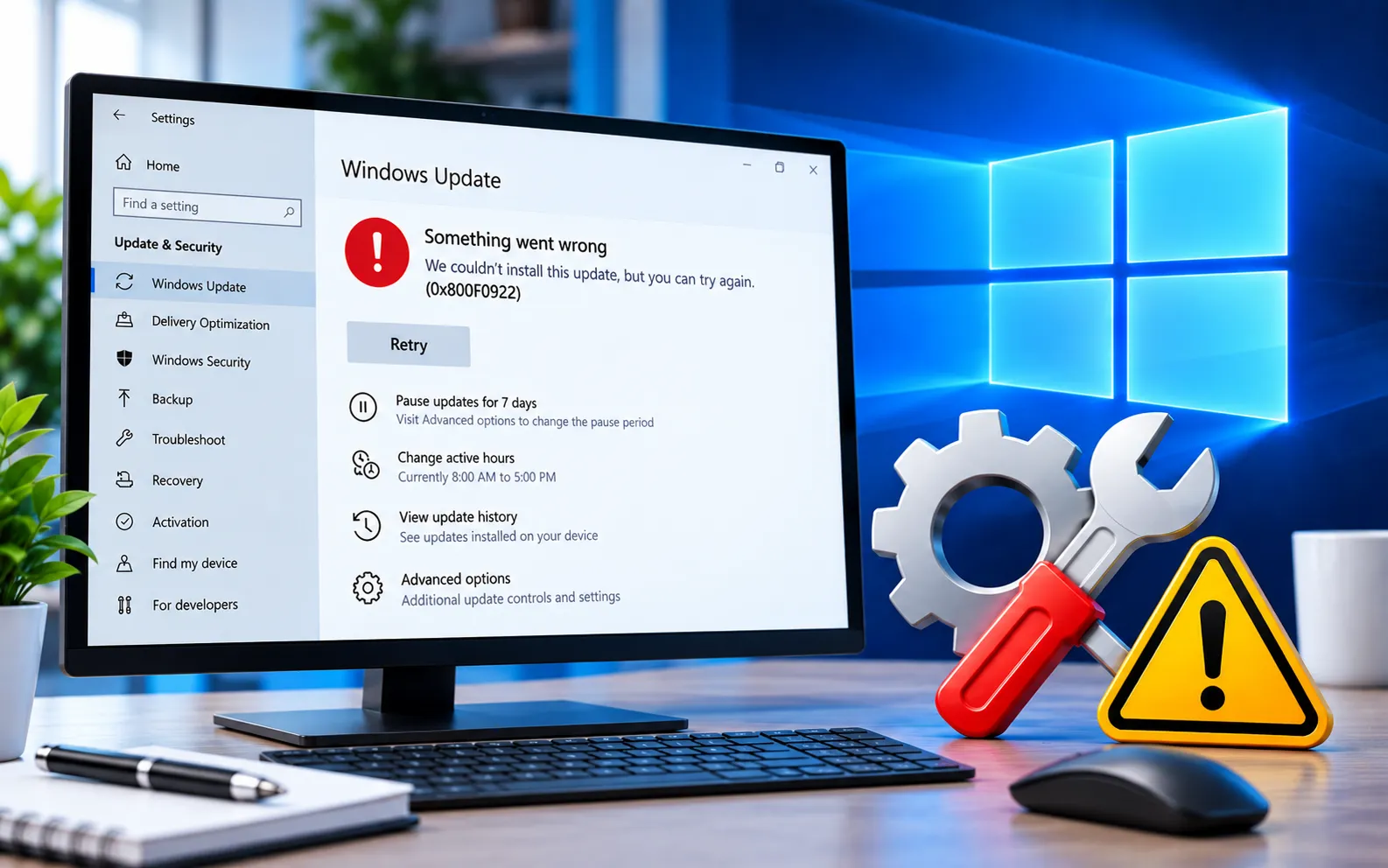 We're sorry but Outlook has run into an error fix